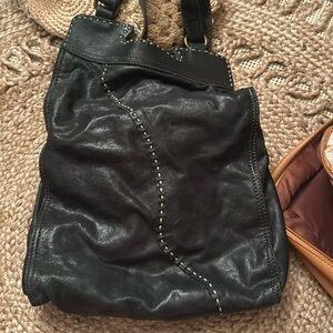 Green leather lucky bag